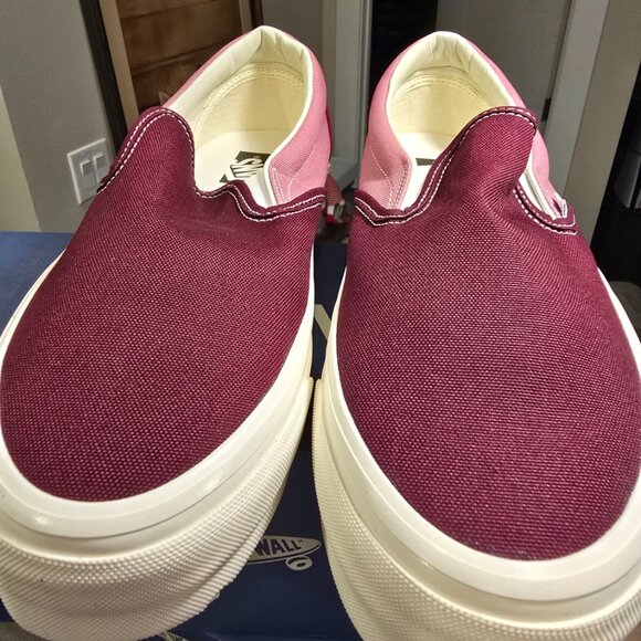 Vans Premium BMX Slip-on Reissue 98 LX Skate Shoes Maroon VN000CSE5T2 Men's 12 - Picture 5 of 13